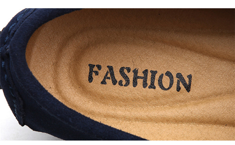 Plus Size 38-49 Pigskin Men Pea Soft Shoes Flats Light Breathable Slip-on Loafers Casual Shoes