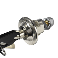 Serrure à clé tubulaire de qualité supérieure en alliage de zinc et laiton pour distributeur automatique, boîte à monnaie, guichet automatique, armoire, avec clés, support OEM