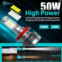 Phares LED de voiture SunRise M8S H11 12V 100W 10000LM 6500K IP67 étanches avec double ventilateur, Canbus Plug and Play, ajustement universel