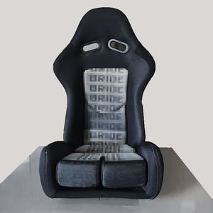 GO12 Asientos Universales de Carreras Tipo Baquet para Simulador de Fibra de Vidrio en Piel de PVC con Brillantina para Vehículo Deportivo Modificado con Deslizador - Product Image 1