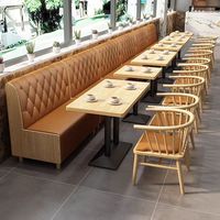 XY Meilleurs Lots de Mobilier Moderne de Restaurant en Gros, Ensemble Table et Chaises en Bois pour Café et Restauration Rapide