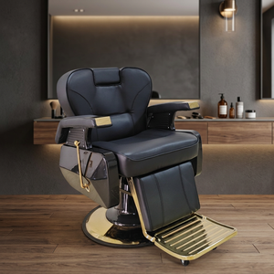 Silla de peluquería hidráulica, silla de peluquería con altura ajustable y silla grande plegable - Product Image 1