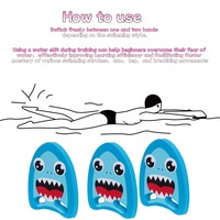 Planche de natation personnalisée JW-01037 Shark a Board, légère en mousse EVA avec poignée, pour débutants en piscine