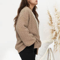100% pur cachemire hiver femmes Cardigan pull personnalisé Simple dame cachemire Cardigans