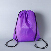 Sac à cordon en polyester 210D léger et imperméable pour le sport, la gym, le yoga, le fitness, les voyages en plein air, avec logo personnalisé, vente en gros