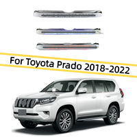 Lettres rétroéclairées pour garniture de coffre, compatibles avec Prado 150 2018-2022, éclairage LED de porte arrière, compatible avec Land Cruiser Prado, options chrome et noir