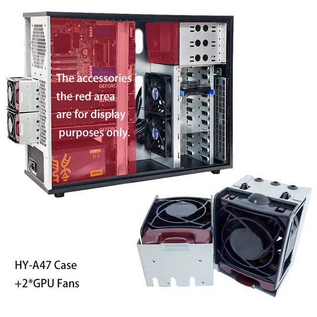 Tower GPU Workstation Computer Case 4 GPU 4090 Server Graphic Workstation Chassis