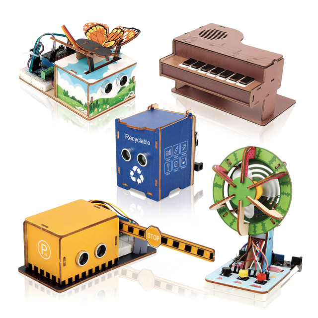 ACEBOTT Customized Complete Stem Education Set ESP32 37 Project DIY Python Programmable Electronic Kits for Child for Arduino