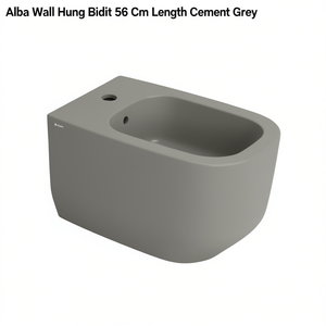 Bidet mural Alba, longueur 56 cm, gris ciment - Product Image 3