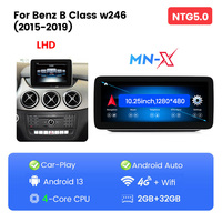 Navifly MNX Date Android 10.25 pouces 12.5 pouces 8 cœurs Autoradio pour Benz Classe B w246 avec Car play android auto