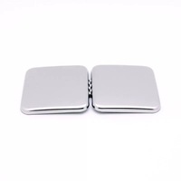 Miroir de maquillage de voyage double face avec mini poche compacte et pliable grossissant