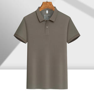 Polo Shirt Solid Color Polyester Breathable Short Sleeve Workwear Daily Wear - Product Image 4