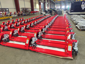 รถยกไฮดรอลิกแบบแมนนวลรถยกพาเลท5500lbs มือสำหรับงานก่อสร้างรถยกที่มีแรงดันต่ำ - Product Image 5