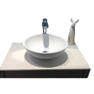 Surface solide acrylique hôtel <span class=keywords><strong>bassin</strong></span> égouttoir Pop Up déchets mat brillant acrylique Surface solide résine pierre couvercle couvercle - Product Image 6