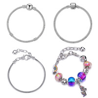 Best-seller Longueur Réglable DIY Perlé Homard Fermoir Bracelet Chaîne De Base Bijoux Accessoire En Gros