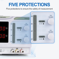 Fuente de alimentación estabilizada para laboratorio, 1200W, 60V, 20A, CC, protección inteligente de sobrecorriente, fuente de alimentación de voltaje variable