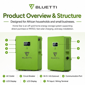 Système solaire photovoltaïque tout-en-un pour la production d'énergie domestique et <span class=keywords><strong>l</strong></span>'alimentation électrique d'urgence, avec support Pay As You Go - Product Image 3