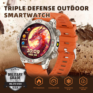 KC86 1.43&quot; AMOLED HD Large Screen Triple Defense Outdoor Sport Smartwatch Multi-Language Compass Long Life Alloy <strong>Bluetooth</strong> <strong>Watch</strong> - Product Image 2