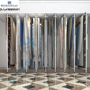 Support d'affichage de rideaux coulissants en métal de taille personnalisée, type tournant, autocollant, support d'affichage de papier peint pour salle d'exposition - Product Image 5