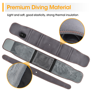 Ceinture de massage lombaire sans fil <span class=keywords><strong>rechargeable</strong></span> avec dispositif de traction, chauffage électrique et vibrations pour soulager les douleurs dorsales - Product Image 3