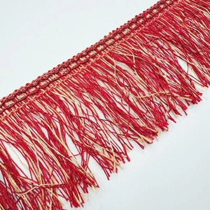 Flecos de Encaje Coloridos de 4 Pulgadas (10 cm) de Ancho, Borlas de Fibra de Poliéster para Ropa, Accesorios y Alfombras - Product Image 4