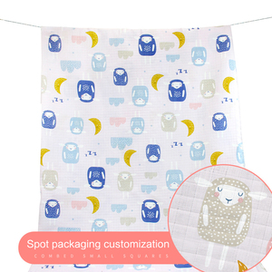 Patrón personalizado 3 paquete de algodón de bambú manta de <span class=keywords><strong>muselina</strong></span> Swaddle manta de bebé - Product Image 3