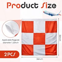 Drapeaux de golf à carreaux rouges et blancs 18x13 pouces en polyester, drapeaux de golf personnalisables avec logo, fournitures pour terrains de golf