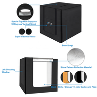 PULUZ — boîte de photographie pliable 80cm, tente de prise de vue à la lumière blanche, disponible en 3 couleurs, 80W, 8500LM