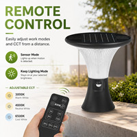 Lampe solaire de jardin à poteau OEM 50H à longue autonomie, plusieurs modes de fonctionnement, pour allée extérieure, cour, patio, lampadaire de jardin