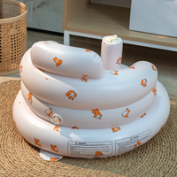 Ensemble de sièges gonflables pour enfants pour 3 36 mois Chaise de soutien dorsale à pompe à air intégrée pour s'asseoir