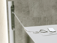 Tour d'alimentation électrique OMNI, hub d'alimentation portable autoportant pour bureaux collaboratifs