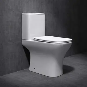 French European Style Sanitary Ware Water Saving Popular Color Two Piece Toilet with Basin