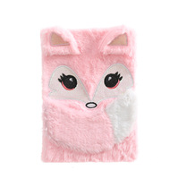 Journal rose lapin A5 main grand livre dessin animé cadeau créatif étudiant enfants en peluche mignon cahier personnalisé imprimé en cuir carnet de notes