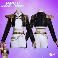 Costume de danse de scène K-POP Witch Demon Hunter, style enfant, cosplay Rumi Mirazoi, groupe de filles, unisexe, polyester, pour enfants