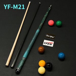 ไม้คิว Jianying Yingfeng YF‑M19/20/21 แบบแยกส่วน 1/2  ขนาด 148 ซม., น้ำหนัก 18‑20 ออนซ์, ด้ามคาร์บอนไฟเบอร์, หัวไม้เมเปิลแคนาดาแข็งแรง หุ้มหนังวัว - Product Image 2
