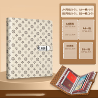 Carpeta Archivadora Recargable con Cubierta de Cuero PU, Cierre de Seguridad, Precio de Fábrica, Almacenamiento Duradero para Tarjetas de Identificación, Documentos Bancarios, Seguros, Licencias de Conducir