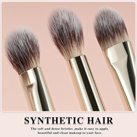 Ensemble de pinceaux végétaliens personnalisés pour les yeux Kit complet de pinceaux de maquillage pour fard à paupières et sourcils Cheveux synthétiques de luxe