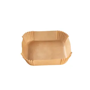 Papier sulfurisé pour friteuse à air chaud, 16 cm, carré, friteuse à air,  papier