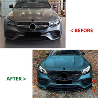 Accessoires de voiture Forgex Speed : Lame de pare-chocs avant et séparateur avant pour Mercedes Benz Classe E W213 pré-lifting E63 AMG 2016-2020