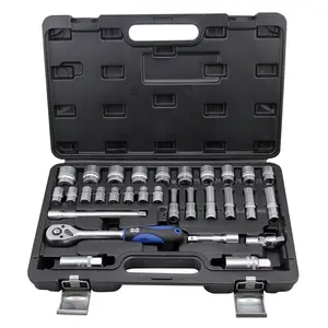 Strumento di riparazione automatica di vendita calda 3/4 "26PCS Set di chiavi a bussola CRV regolabili