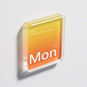 Imanes de Refrigerador con Forma Personalizada Art Deco de 1.96 x 1.96 Pulgadas, Juego de 7 Imanes Acrílicos Coloridos y Divertidos - Product Image 3