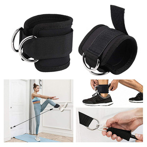 Adjustable Ankle Resistance <b>Band</b> Black 41cm Durable Fitness <b>Exercise</b> Accessory For Adults - Product Image 3