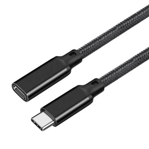 Usb3.2 Type-C cáp mở rộng 4K 60Hz 10Gbps PVC 0.2m đến 3m nylon bện USB-C C nữ nam Extender dây cho máy in & máy ảnh - Product Image 2