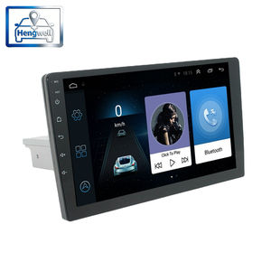 Autoradio Android Jiawell 9/10 pouces 1 Din avec caméra de recul, stéréo, prise USB, prise en charge du Mirror Link, WiFi intégré, Bluetooth, système de navigation GPS - Product Image 1