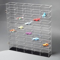Vitrine de Comptoir à 2 Niveaux en Acrylique Transparent avec Serrure de Sécurité pour Bijoux, Objets de Collection et Magasins de Détail