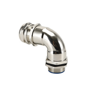 Raccord de câblage coudé à 90 degrés en acier inoxydable IP68 avec connexion filetée PG pour basse tension - Product Image 2