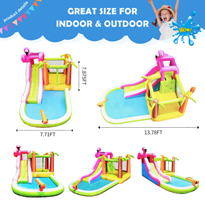 Hot Amusement <b>Inflatable</b> Bouncer With <b>Water</b> <b>Slide</b> With Pool for Children Playground 93005 Inflat House Hot Amusement Infl - Product Image 3