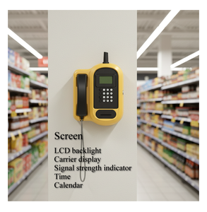 Teléfono Público Inalámbrico Fijo 4G Resistente a la Corrosión KSW31A con Dial Metálico y Ayuda <span class=keywords><strong>Visual</strong></span> para Personas Ciegas, Entrada de CA 100-240V - Product Image 6