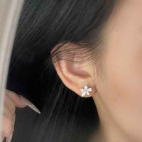 Orecchini Pendenti da Donna in Platino Pt950 con Diamanti Sintetici Taglio Marquise e a Pera Sfaccettati, Orecchini a Lobo con Diamanti, Orecchini Pendenti alla Moda