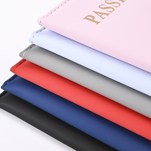Tùy chỉnh in logo giá rẻ Slim du lịch PU da Bìa hộ chiếu - Product Image 5